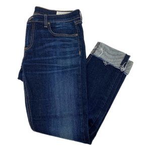rag & bone Blue Cropped Jeans | Made in United States